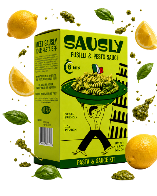 Fusilli & Pesto Sauce