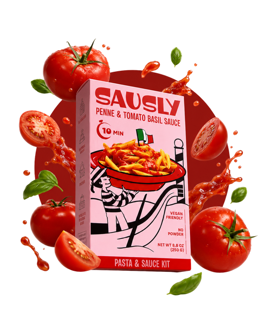 Penne & Tomato Basil Sauce