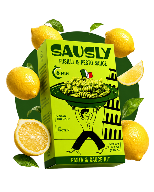 Fusilli & Pesto Sauce