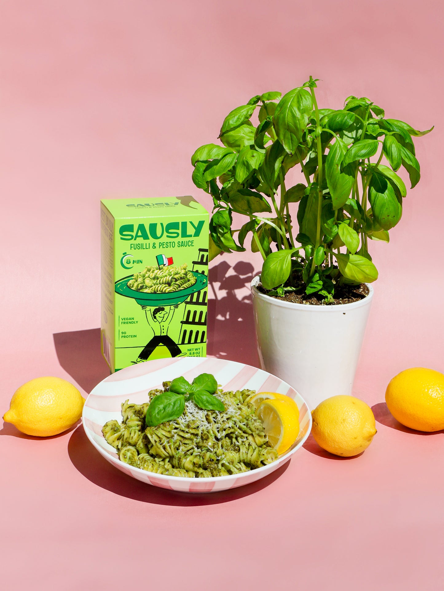 Fusilli & Pesto Sauce